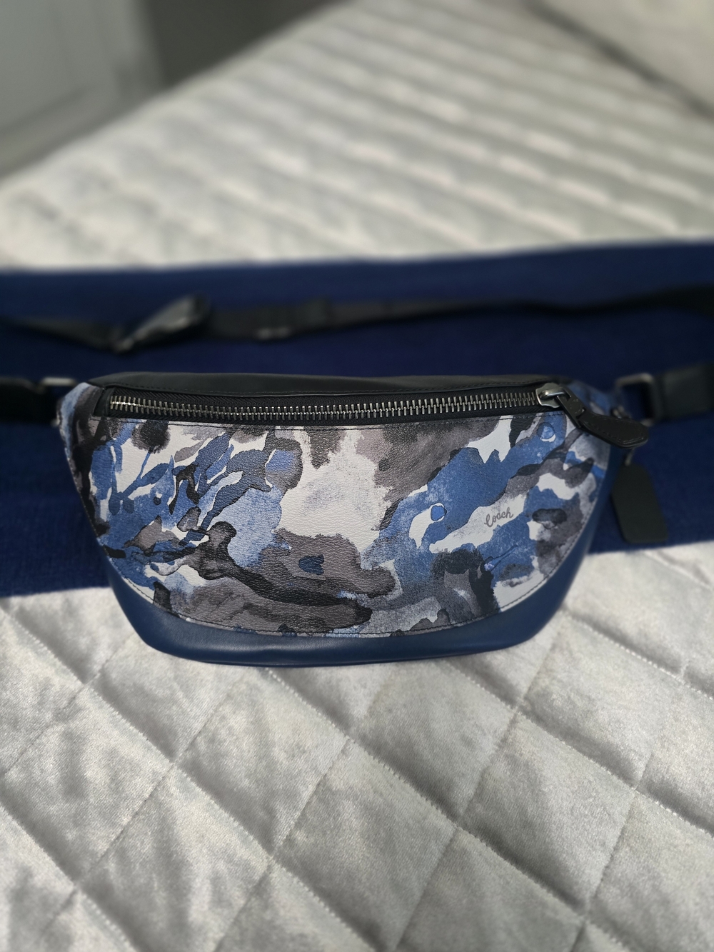 Couch Blue Camouflage Women's Waist Bag